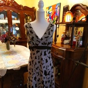 NWT, Sleeveless Summer Floral Silk Dress